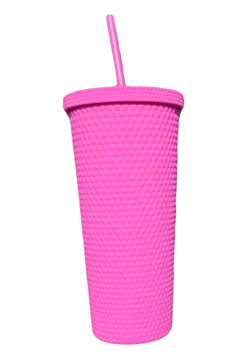 Black Reusable Matte Plastic Tumbler Cup