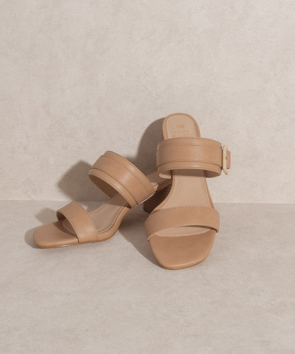 Nicole - Buckle Block Heel Sandals