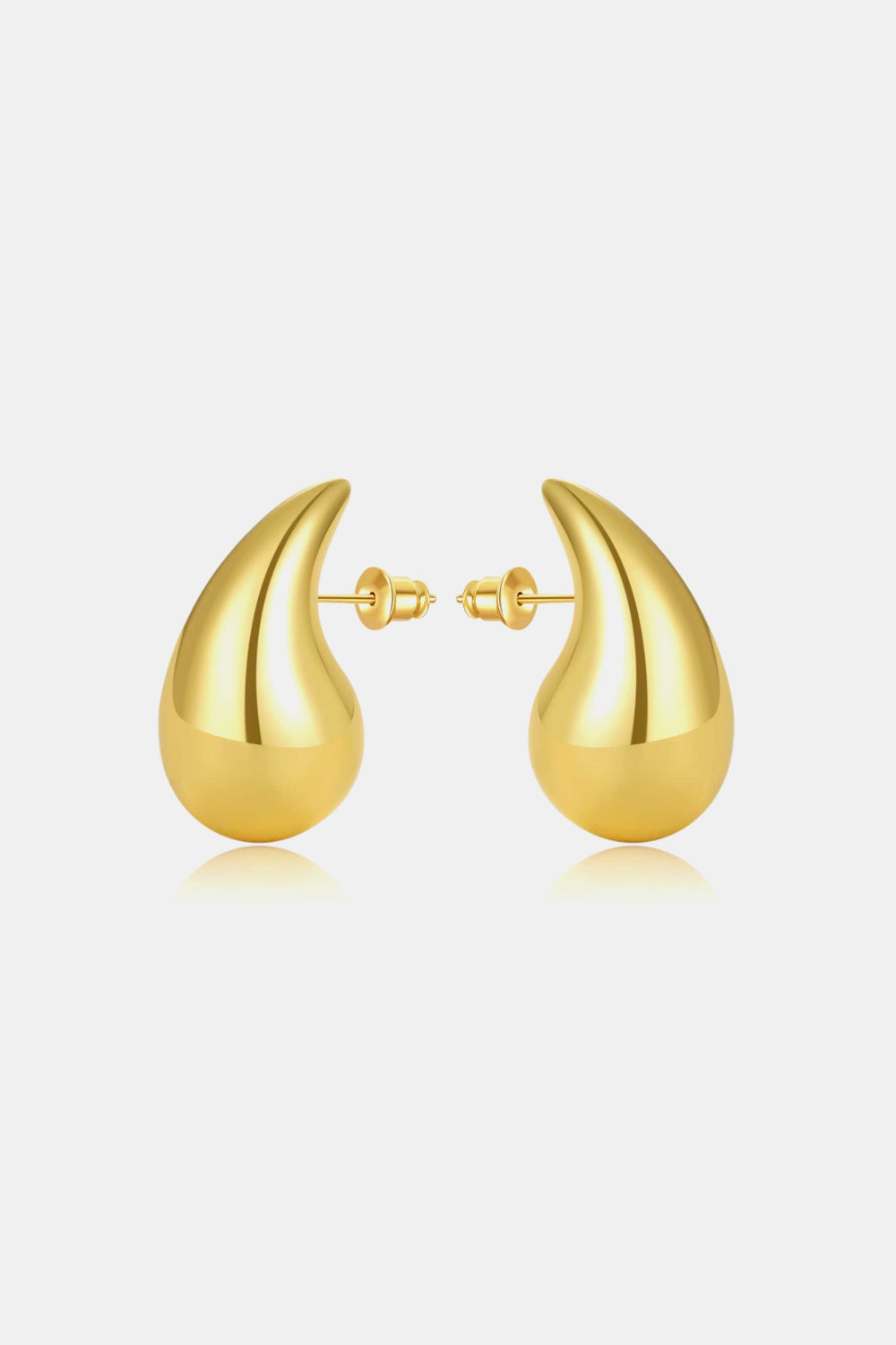 Water Drop Gold Earrings