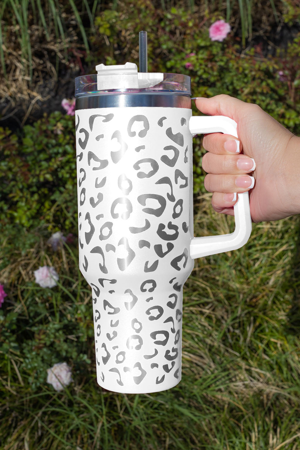 Purple Leopard Spotted 304 Stainless Double Insulated Cup 40oz