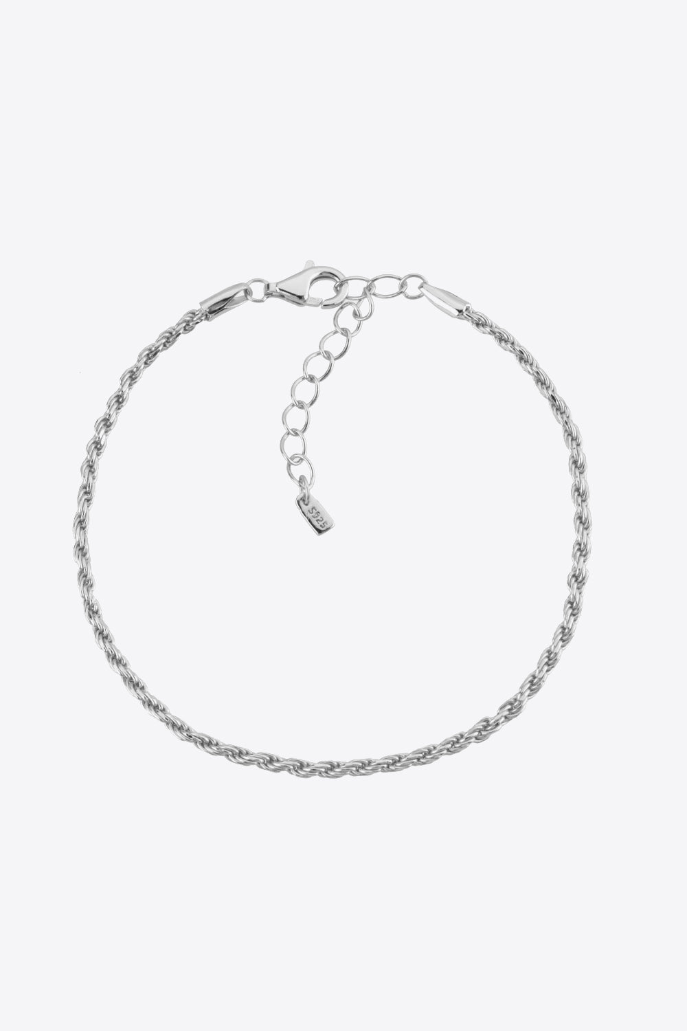 Rope Bracelet - 925 Sterling Silver, Platinum-plated, 18K Gold-plated