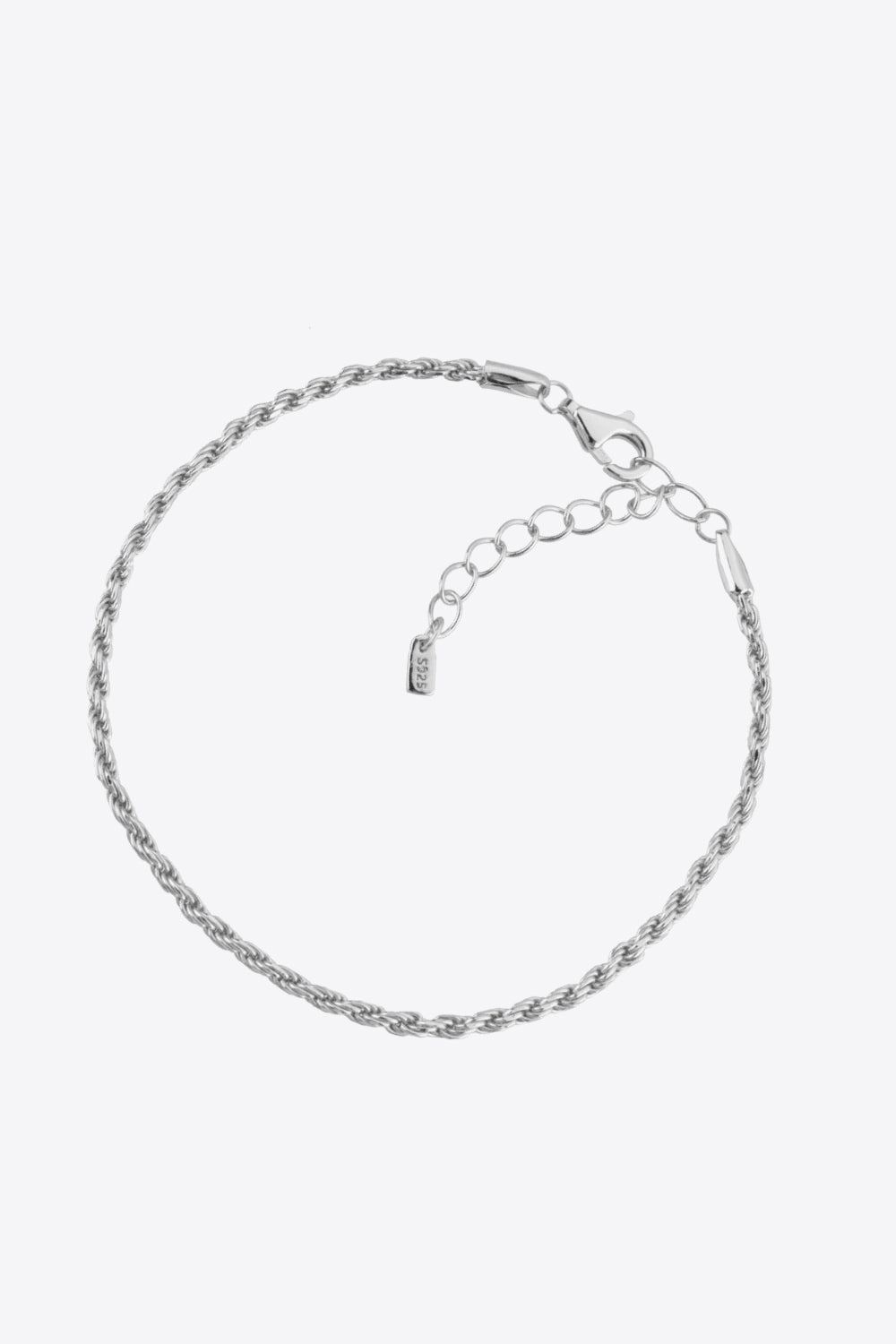 Rope Bracelet - 925 Sterling Silver, Platinum-plated, 18K Gold-plated