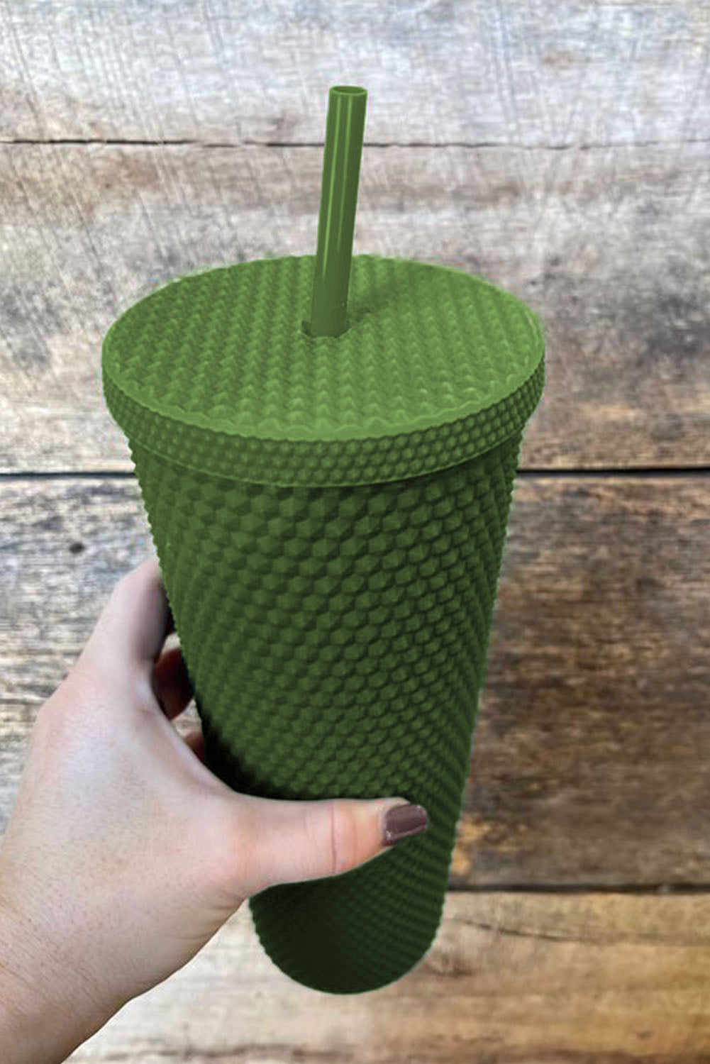 Black Reusable Matte Plastic Tumbler Cup