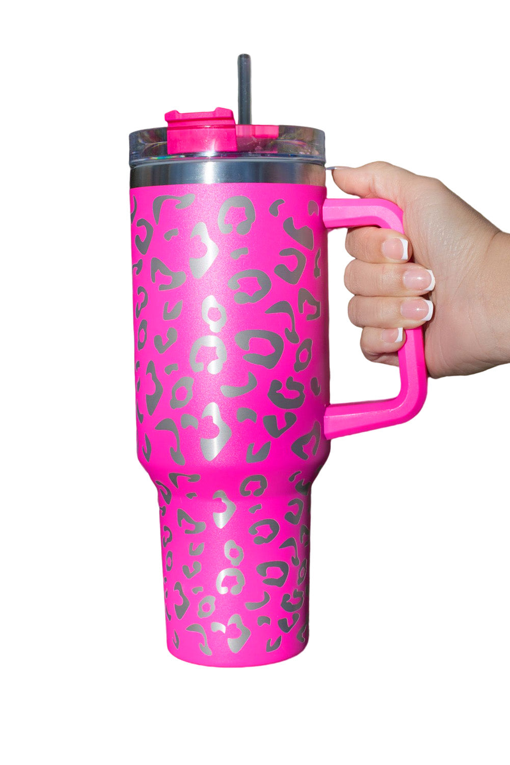 Purple Leopard Spotted 304 Stainless Double Insulated Cup 40oz