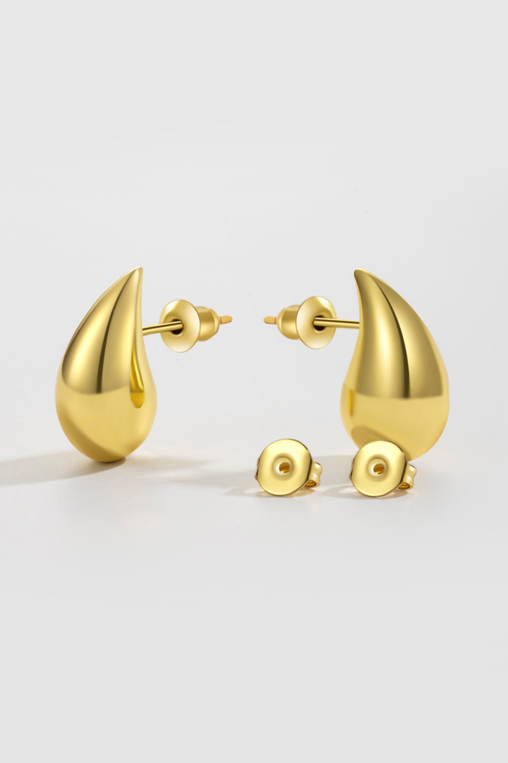 Water Drop Gold Earrings