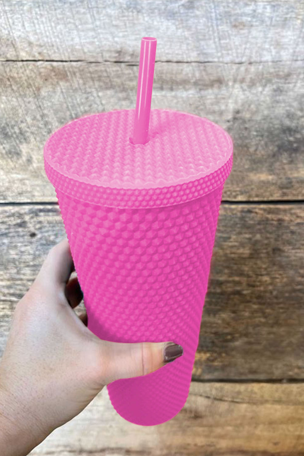 Black Reusable Matte Plastic Tumbler Cup